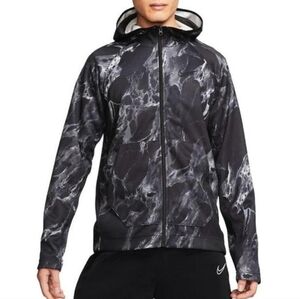 Nike Spotlight Marbled Full Zip Hoodie Jacket Dri-Fit Kangaroo Pockets Black L